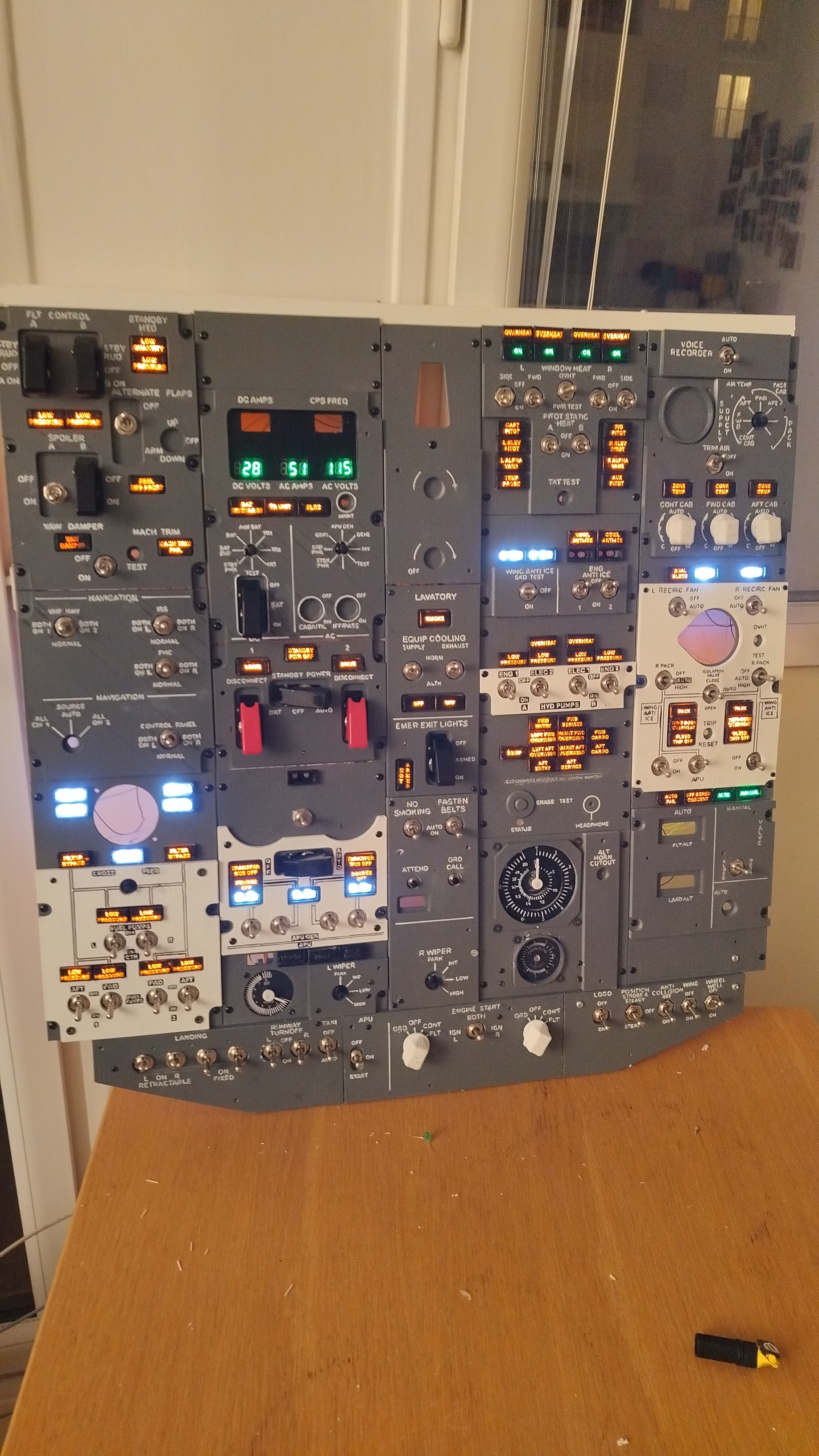Simulator Overhead Panel